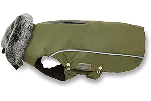 WOLTERS CAT & DOG Wolters Winterjacke Amundsen für Dackel, Größe:42 cm, Farbe:olive