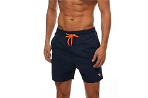 donhobo Badeshorts für Herren Schnelltrocknend Schwimmhose Badehose Jungen Beachshorts Boardshorts Strand Shorts Freizeit Sport Kurz Hose