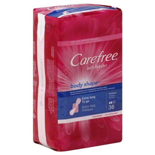 CareFreePantiliners, To Go, Extra Long, Unscented 36 ct (Pack of 8) by Carefree