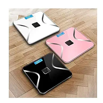 Sisliya LCD Digital Display, Health Care Linkage, Weight BMI, Fat Percentage, Built-in Fat Percentage, iOS/Android App, Smart Scale Weight Scale, Solar Powered, USB Charging, Body Fat Monitor