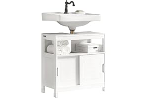 ‎SOBUY SoBuy szafka pod umywalkę z 2 drzwiami szafki pod umywalkę Biały,FRG128-W