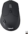 Logitech M720 Triathlon Wireless Mouse, Multi-Device, Bluetooth and 2.4 GHz with USB Unifying Receiver, 1000 Dpi, 8-Buttons, 24-Month Battery Life, Laptop/PC/Mac/iPad OS - Graphite Black