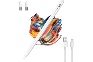 CKDSA Lápiz Táctil Universal para Tablet y Móviles Compatible con iPad iPhone Samsung Xiaomi Huawei Android Stylus Punta Fina 1.45mm con Apagado Automático Magnético para Escritura Dibujo Incluye 3 Puntas