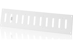 ABOUT VENT 400x100mm Griglia di Ventilazione Regolabile Bianca - Griglie di Aerazione in Metallo