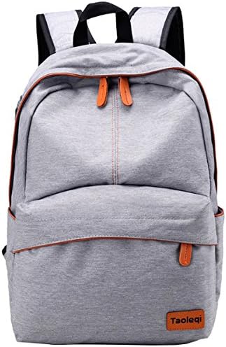 Super Modern Unisex Nylon School Bag Solid Color Backpack Hiking Backpack with Headphone Hole Cool Sports Backpack Laptop Bag for Womens Girls Childern