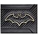 Price comparison product image DC Batman Gold Outline Badge Black ID & Card Bi-Fold Wallet