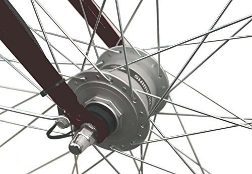 Citybike 26′ Zoll 3-Gang Nabenschaltung STVZO Nabendynamo Rücktritt RH 46 cm schwarz weiß - 2