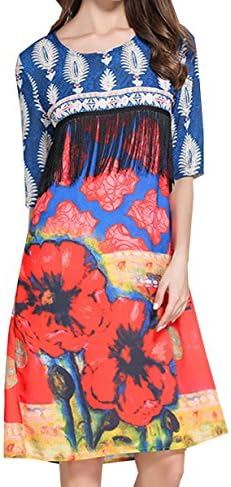 Summer Are Of Large Size Loose Chiffon Slim Suit Dress,PhotoColor-XL