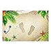 Produktbild 60x90CM Strand und Fußspuren-Muster PVC-Material 3D-Boden-Aufkleber Türmatten Kissen Dekorationen Regard