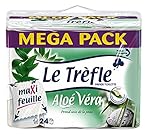 LeTrefle Papier Toilette Maxi Feuilles Parfumé Aloé Véra 24 Rouleaux