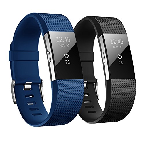 Hanlesi Fitbit Charge 2 Correa, TPU Silicona Pulsera Ajustable Banda de Accesorio Correa de Deporte para Fitbit Charge 2 Fitness Wristband
