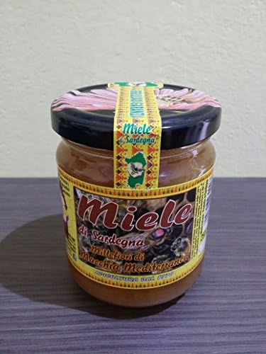 Honey of "Mediterranean maquis" (Millefiori of Natural Stain) Product in Sardinia - Reserve Monte arcosu - grams 250