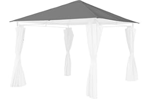 Alice's Garden - Toile de Toit Grise pour tonnelle 3x3m Elusa - Toile de Rechange pergola. Toile de Remplacement