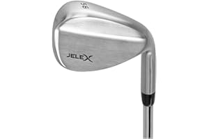 ‎JELEX JELEX Golf Wedge Rechtshand aus Edelstahl für Rechtshänder, geeignet für Damen und Herren, Länge: 88-92 cm, Lie-Winkel: 64°, Gewicht: 480 g, mit ergonomischem Gummi-Griff pflegeleicht und langlebig