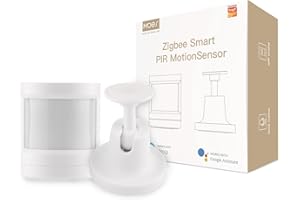 MOES Smart ZigBee PIR Sensore di movimento Rilevatore di sensori umani, Smart Life/Controllo app Tuya, Sistema di allarme intelligente, Sensore di movimento del corpo, Gateway Tuya ZigBee richiesto