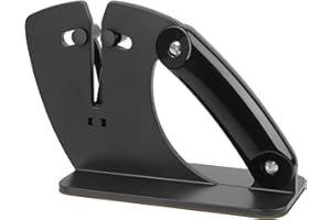 HNCY Afiladores manuales, afilador de cuchillos profesional, Manual Profesional 2 en 1 Afilador Cuchillos, Mango Ergonómico Y Base Antideslizante, knife sharpener, para Cuchillos de Cocina