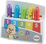 Drückt das Kind einen Stift herunter, werden tolle Melodien und Sätze passend zur Farbe und zur Stimmung aktiviert (Ich bin ein fröhlicher gelber Malstift)