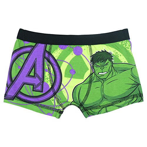 Marvel Avengers Assemble Incredible Hulk Boys Boxer Shorts - Age 4-10 Years - 7-8 years (128 cms)