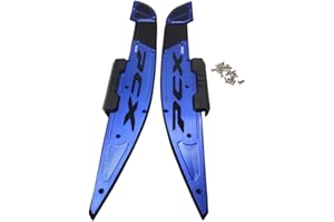 LongGreat Rear&Front Footrest Footboard Pegs Pedal Footmat For Honda PCX 125 160 2021 (Blue)