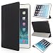 Produktbild iHarbort® Apple iPad Air 2 Hülle - Ultra Slim Leder Tasche Hülle Etui Schutzhülle Ständer Smart Cover Case für iPad Air 2/ iPad 6 Generation , mit Schlaf / Wach-up-Funktion (iPad Air 2, schwarz)