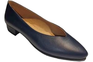 ARIADNA SÁNCHEZ Zapatos de Salón Mujer Cómodos 24 Horas Dora, para Azafatas y Trabajo. Calzado de Piel Fabricados en España, Tacón Bajo