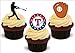 Produktbild Baseball Texas Rangers Mix - 12 essbare hochwertige stehende Waffeln Karte Kuchen Toppers Dekorationen, Baseball Texas Rangers Mix - 12 Edible Stand Up Premium Wafer Card Cake Toppers Decorations