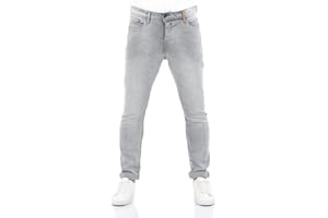 riverso Męskie spodnie jeansowe RIVToni Tapered Fit spodnie dżinsowe bawełna denim stretch czarno-niebieskie szare w29 w30 w31 w32 w33 w34 w36 w38 w40