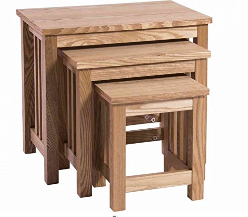 Royal Oak Nest of 3 Tables - Modern Design