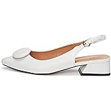 Rio Fiore Scarpe con Tacco, Décolleté Donna, 4 cm Tacco Largo, Slingback, Nero/Bianco/Blu/Bordeaux/Nero/Gialla/Tortora/Beige,
