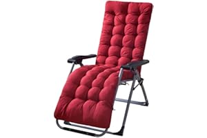DUBBULON Sun Lounger Cushions, Garden Furniture Cushions, Sunbed Cushion Pads Only Garden Sunlounger Cushions, Anti-slip Recliner Pad Rocking Chair Relaxing Mat, Recliner Chair Pad For Garden Backyard