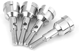 Dilwe RC Radachse Welle,4 Stück aus Metall für WLtoys A949 / A959 / A969 / A979 / K929 1/18 RC Car