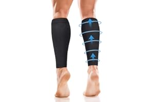 HAOFY DOACT Skarpety kompresyjne dla mężczyzn i kobiet, ochraniacze na łydki (20-30 mm Hg), rękawy kompresyjne na nogi do biegania, szyny goleni, medyczne, podróże, pielęgniarstwo, łagodzą ból łydek