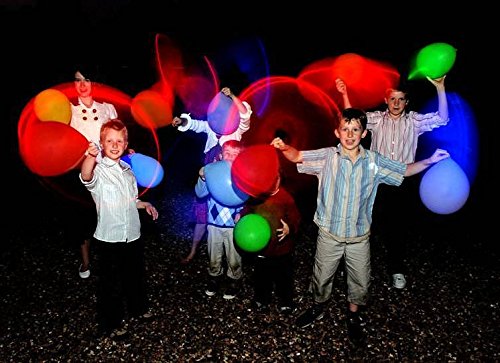 illooms – LED Luftballons, 15 Stück -mehrfarbig- leuchten bis zu 15 Stunden, Hochzeit Gebutstag Party - 2