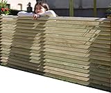 Valla AD servicios Panel de Madera Separador para Vallas o techos, de Madera tratada 160x90 cm