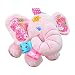 Singring Baby Pram Crib Activity Plush Pink Elephant Toy Stroller Clip on Toy