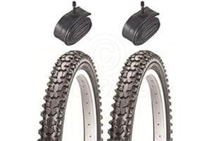 VANCOM 2 Bicycle Tyres Bike Tires - BMX / Mountain Bike - 20 x 2.125 - & Schrader Tube