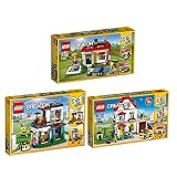 Lego Creator 3er Set 31067 31068 31069 Ferien am Pool + Modernes Zuhause + Familienvilla - Leg