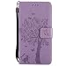 Produktbild Nancen Wallet Case Tasche Hülle für Samsung Galaxy J530(2017) Flip Schutzhülle Zubehör Lederhülle mit Silikon Back Cover PU Leder Handytasche im Bookstyle Stand Funktion , Schmetterling Schnalle Magnet , Baum und Katze Muster Flip Funktion Kartenfächer Etui Schale ,Schütze Dein Telefon