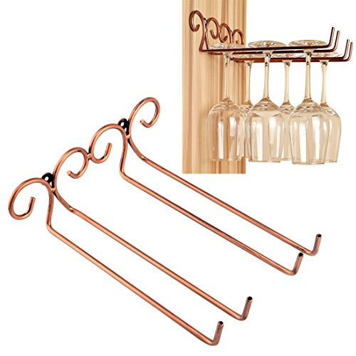 Porte Verre, iTECHOR Rack Mural en acier inoxydable Etagère Rangement de verre de vin porte-hanger Porte-Tasses Porte Verre, iTECHOR Rack Mural en acier inoxydable Etagère Rangement de verre de vin porte-hanger Porte-Tasses