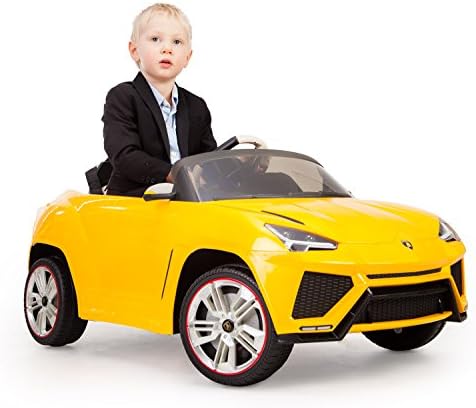 Lamborghini Urus - 12V / 2 Motors Battery Licensed Electric Ride On Car for Kids – Yellow