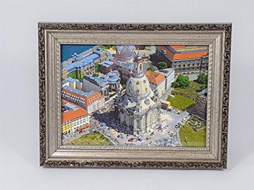 BILDERRAHMEN Fotorahmen ANTIK Silber Schwarz m Glasscheibe 13x18 zum hängen oder stellen