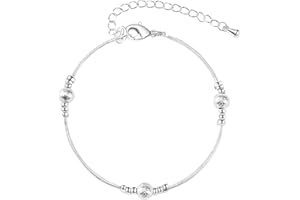 VGWON 925 Argento Sterling bracciali a strati regolabile Charm Link con perline, bracciali per le donne, regalo per la Moglie Figlia Mamma Amici