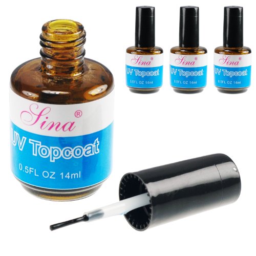 3 Sina UV Topcoat Top Coat Acrylic Nail Art Gel Polish for Nail Art Tip