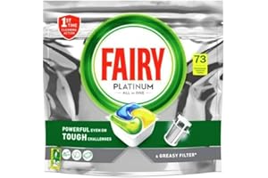 FAIRY Platinum ALL IN ONE Lemon Kapsułki do zmywarki Cytryna, 73 kapsułki