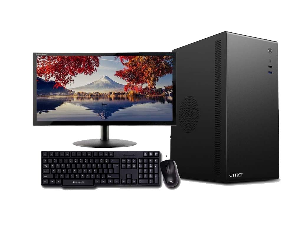 CHIST Core I7 Desktop Complete Full Setup for Business(core I7 2600 Processor/ 8GB Ram/128GB M.2 SSD/500GB HDD/22 Monitor/Keyboard Mouse/Windows 10/ WiFi)