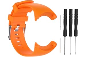 C CYEESON Cyeeson Suunto Core All Black Replacement Watch Band Soft Silicone Wristband Strap Smartwatch Bracelet Band for Suunto Core All Black Watch