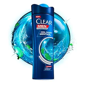 Clear Men Anti-Dandruff Shampoo - Cool Sport Menthol - 340ml (Imported)