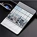 Produktbild Yaoni Hülle für iPad (9,7 Zoll, Modell 2018/2017, 6. / 5. Generation),Sauberes Büro mit großem Fenster Downtown Wolken,Ultra Slim Cover Schutzhülle PU Lederhülle/mit Auto Sleep Wake Up Funktion