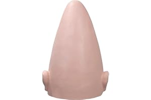 Young Wolf - Gorro de disfraz de fantasía con forma de huevo, cabeza calva alienígena, piel gruesa, peluca falsa sin pelo, para Halloween, fiesta de cosplay