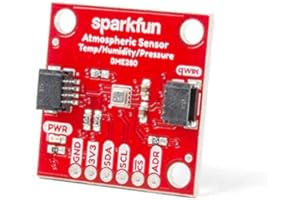 SparkFun Atmospheric Sensor Breakout - BME280 (Qwiic) Measure barometric Pressure, Humidity, and Temperature Readings 3.3V SPI Interface, Operating Voltage 3.3V